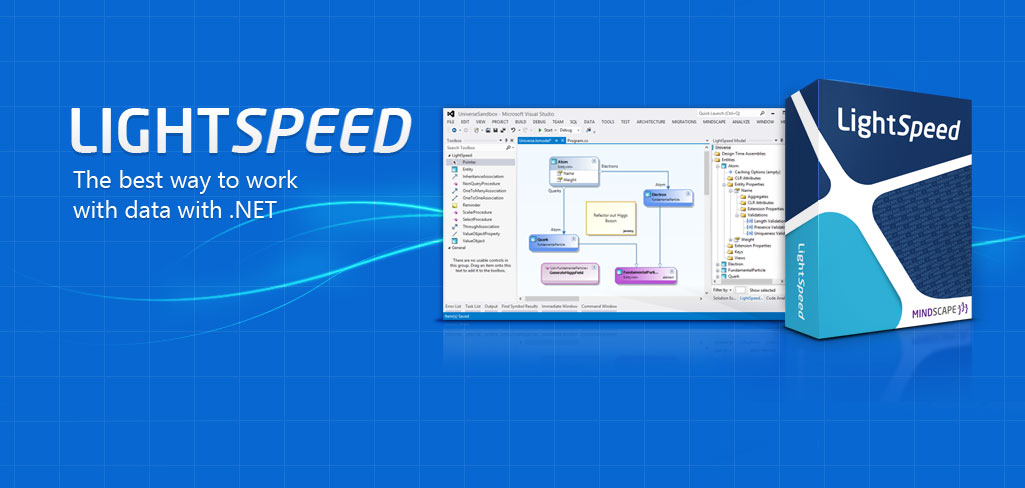LightSpeed is the best way for .NET developers to work with data.